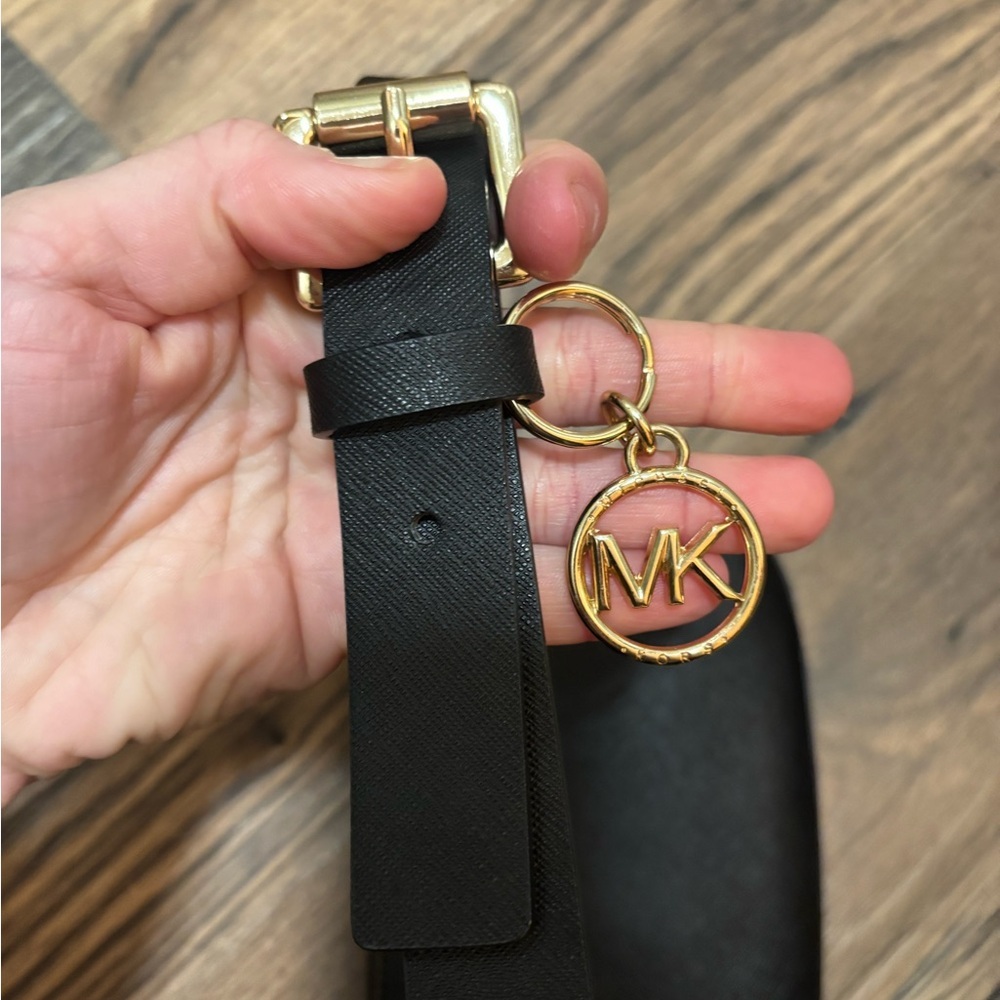 Michael Kors Black Belt Bag with Gold Accents - Picture 7 of 7